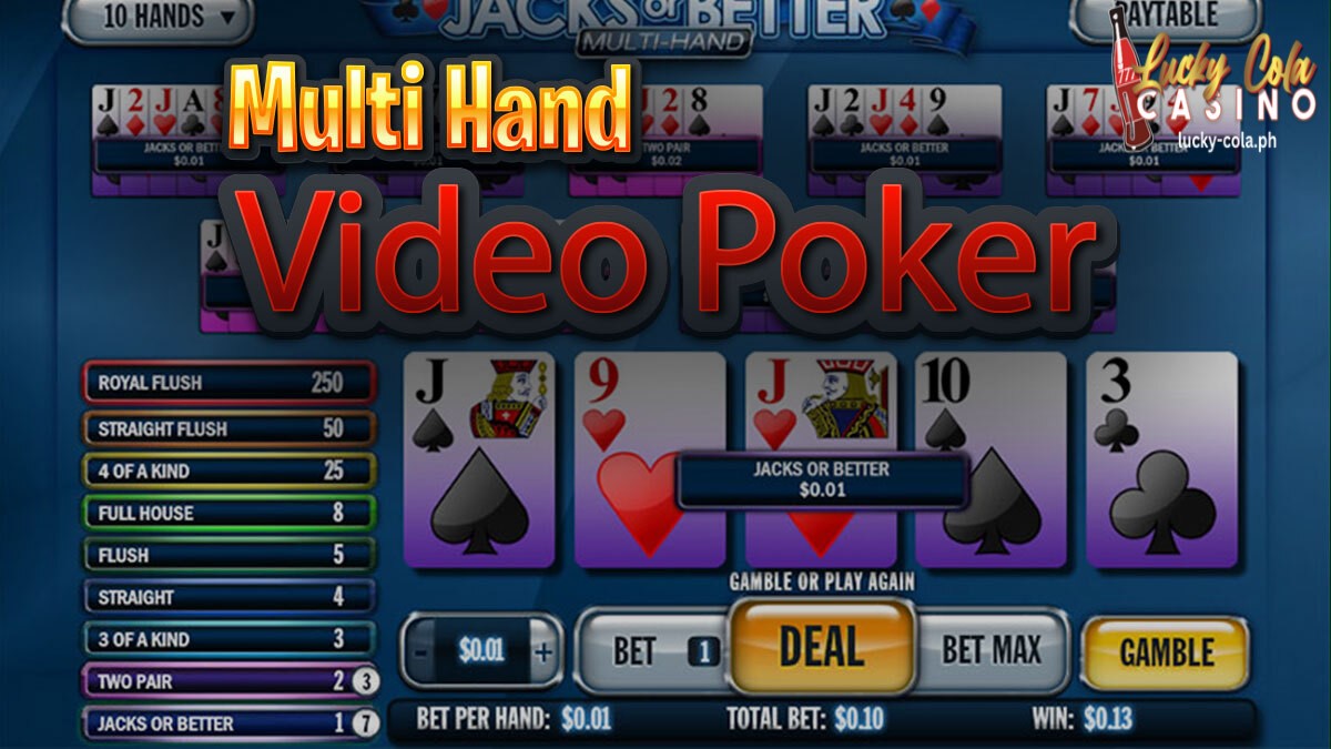 Ang Multi Hand Video Poker Games ba ay nagbabayad ng Higit sa Single Hand Variant Lucky Cola